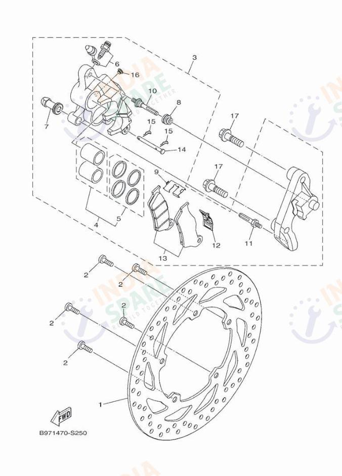 FRONT BRAKE CALIPER